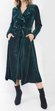Load image into Gallery viewer, Velvet Hunter Green Full Length Jacket