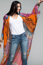 Load image into Gallery viewer, Exaggerated Sleeve Duster Kimono
