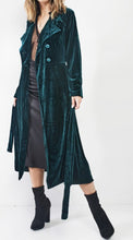 Load image into Gallery viewer, Velvet Hunter Green Full Length Jacket
